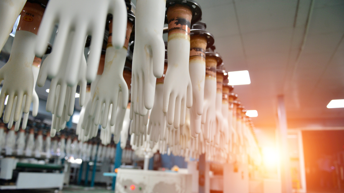 environmental monitoring rubber gloves