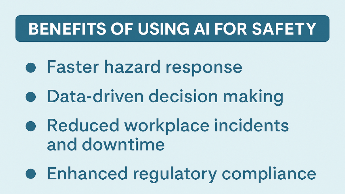 Benefits of Using AI for Safety​