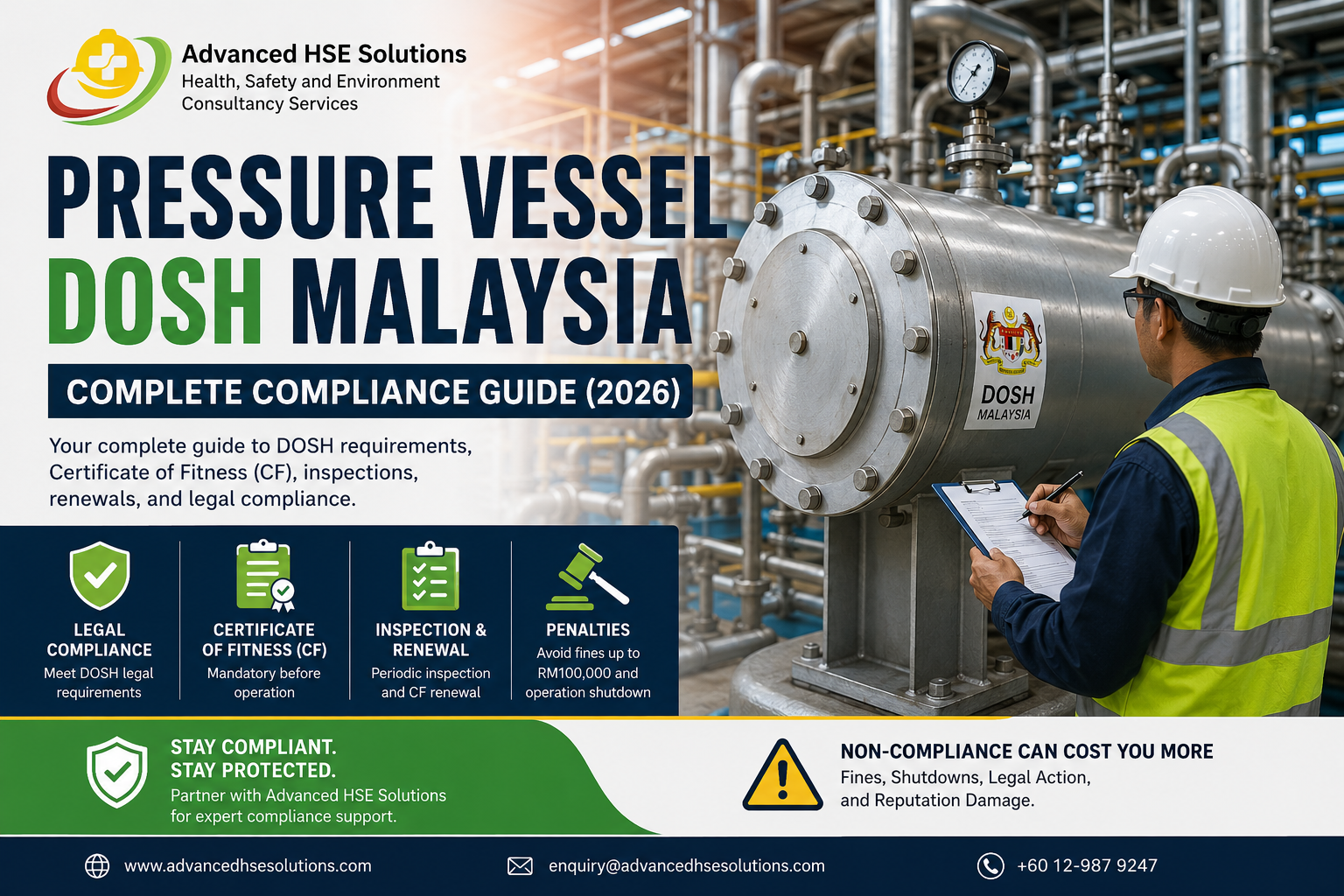 Pressure Vessel DOSH Malaysia Complete Compliance Guide (2026)