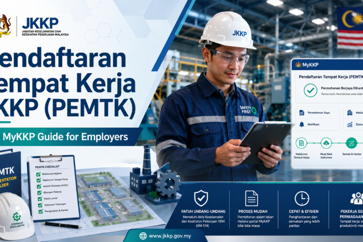 Pendaftaran Tempat Kerja JKKP PEMTK