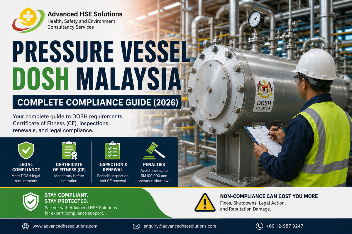 Pressure Vessel DOSH Malaysia Complete Compliance Guide (2026)